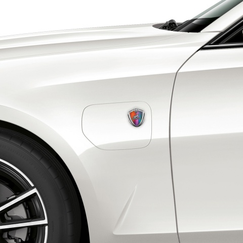 Honda Bodyside Emblem Self Adhesive Silver Color Gradient Wings Logo