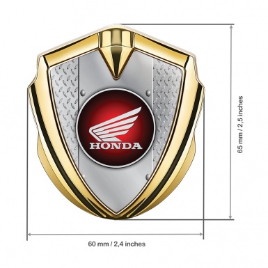 Honda Bodyside Emblem Self Adhesive Gold Industrial Crimson Design