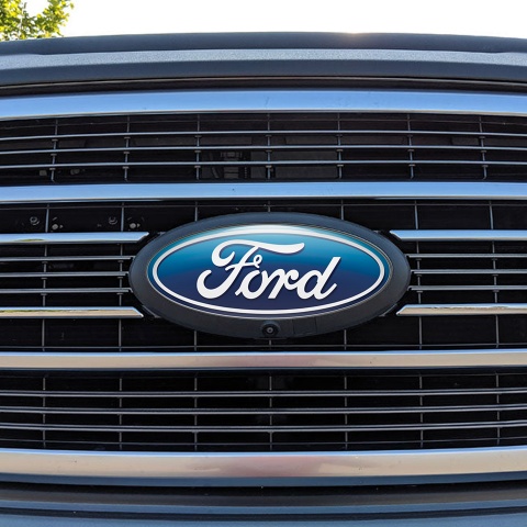 Ford Emblem Silicone Sticker Classic Blue Edition
