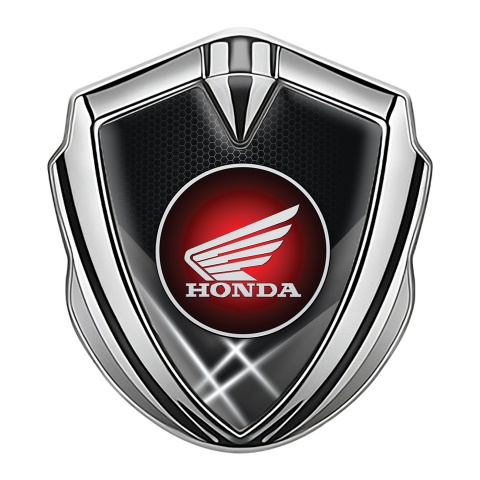 Honda Emblem Self Adhesive Silver Light Hex Gradient Logo Design