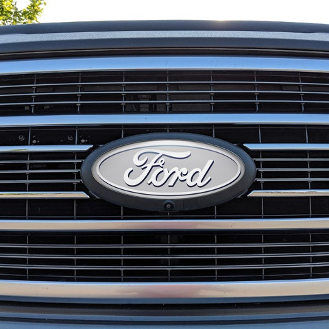 Ford Emblem Silicone Sticker Classic Grey Edition