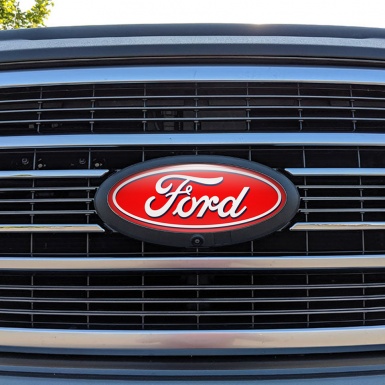 Ford Emblem Silicone Sticker Classic Red Edition