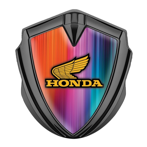 Honda Bodyside Emblem Self Adhesive Graphite Gradient Strokes Edition