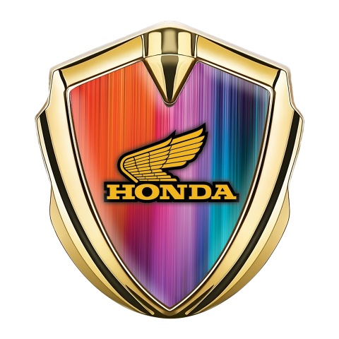 Honda Bodyside Emblem Self Adhesive Gold Gradient Strokes Edition