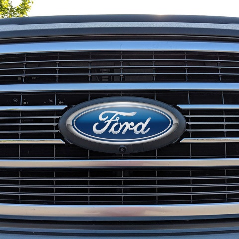 Ford Emblem Silicone Sticker Classic Blue