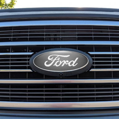 Ford Emblem Domed Sticker Classic Modern Carbon