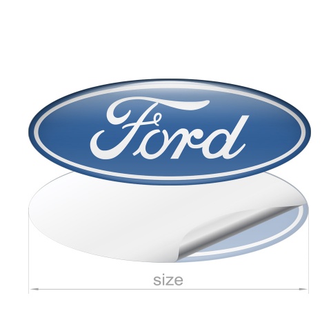 Ford Emblem Domed Sticker Classic Blue