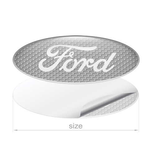 Ford Emblem Domed Silicone Sticker Classic Steel Artwork