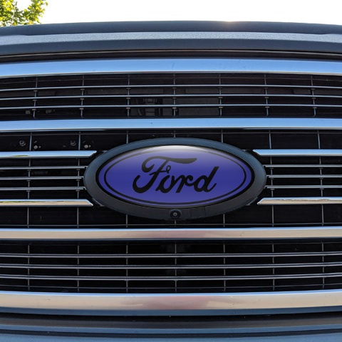 Ford Emblem Silicone Sticker Classic Purple