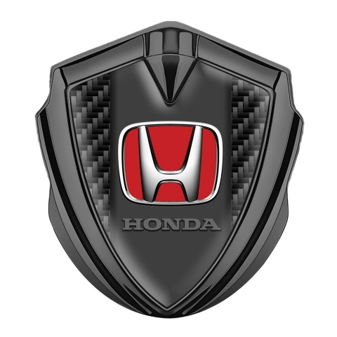Honda Emblem Self Adhesive Graphite Black Carbon Red Logo Variant