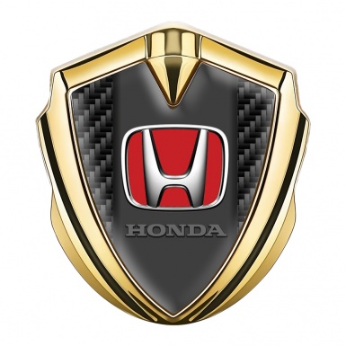 Honda Emblem Self Adhesive Gold Black Carbon Red Logo Variant