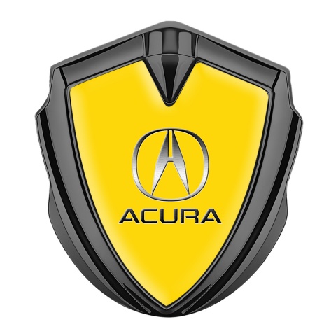 Acura Bodyside Emblem Self Adhesive Graphite Yellow Base Edition