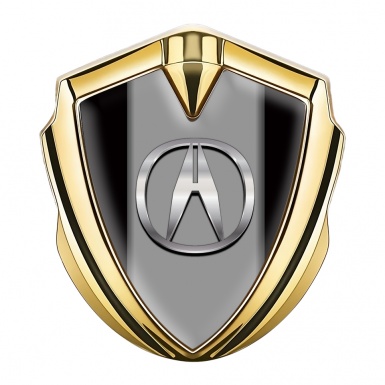 Acura Bodyside Emblem Self Adhesive Gold Chrome Logo Effect