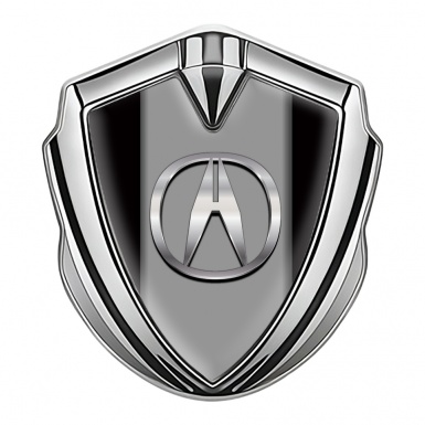 Acura Bodyside Emblem Self Adhesive Silver Chrome Logo Effect
