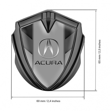 Acura Metal Emblem Self Adhesive Graphite Side Panels Classic Logo