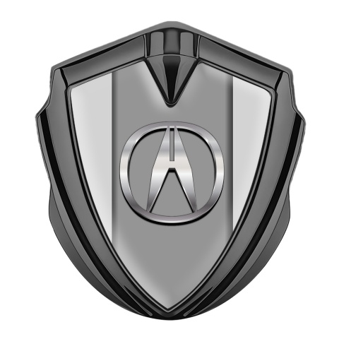 Acura Emblem Trunk Badge Graphite Moon Grey Big Chromatic Logo Effect