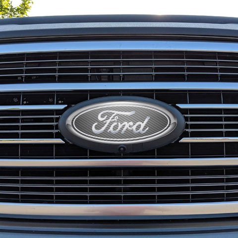 Ford Emblem Silicone Sticker Classic 3D Carbon