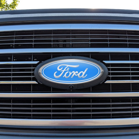 Ford Emblem Silicone Sticker Classic 3D Blue