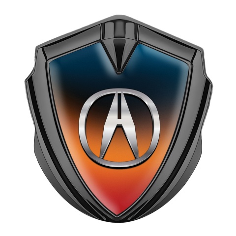 Acura Bodyside Emblem Self Adhesive Graphite Color Gradient Chromatic Logo