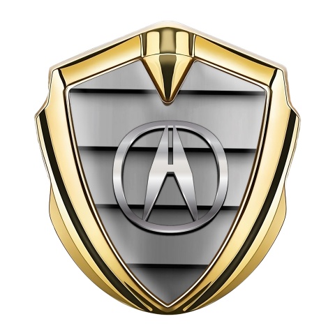 Acura Emblem Badge Self Adhesive Gold Grille Effect Chromatic Logo