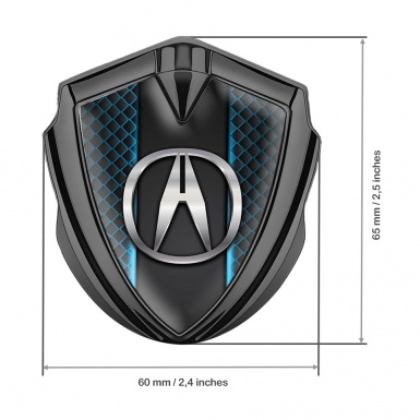 Acura Trunk Emblem Badge Graphite Blue Cells Center Console Edition