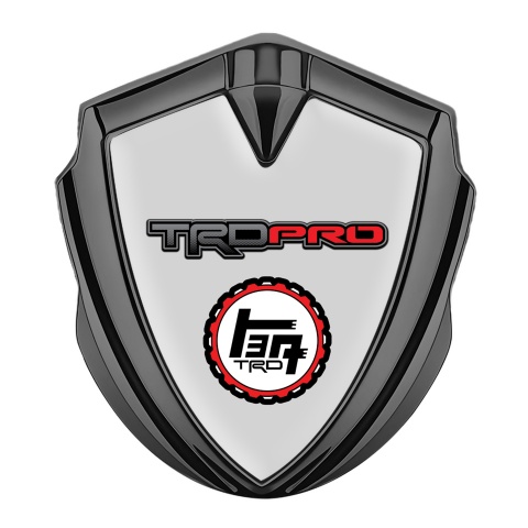 Toyota TRD Bodyside Emblem Self Adhesive Graphite Grey Base Edition