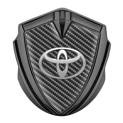 Toyota Bodyside Domed Emblem Graphite Dark Carbon Metallic Oval Edition