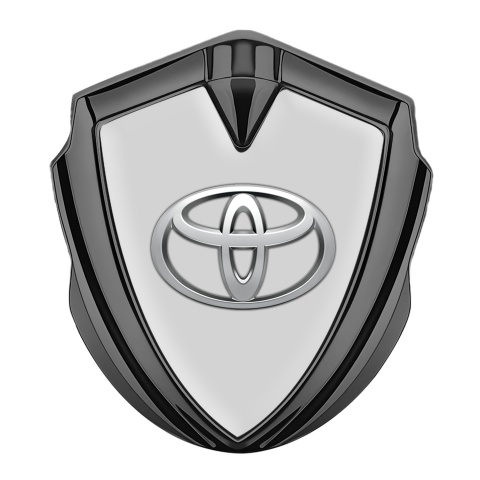 Toyota Bodyside Emblem Self Adhesive Graphite Moon Grey Oval Logo Design