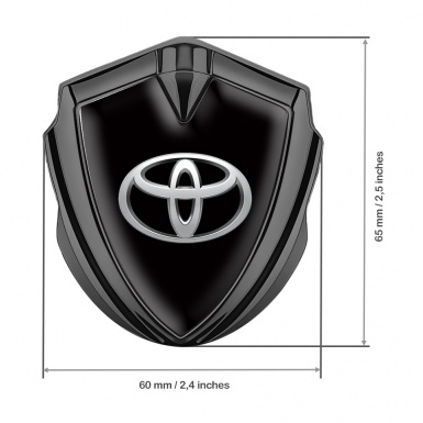 Toyota Bodyside Emblem Self Adhesive Graphite Black Chromatic Edition