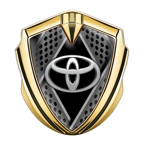 Toyota Emblem Fender Badge Gold Grate Panels Oval Logo Variant