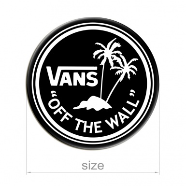 Vans Silicone Stickers Off The Wall Palms Black 2 pcs
