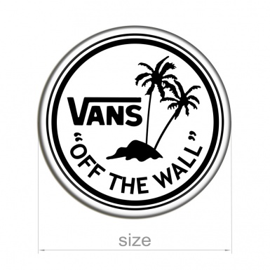 Vans Silicone Stickers Off The Wall Palms White 2 pcs