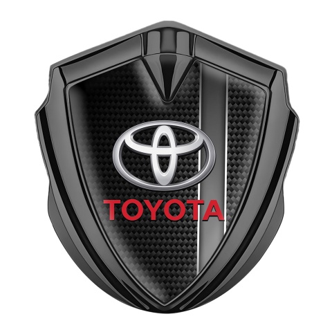 Toyota Bodyside Badge Self Adhesive Graphite Black Carbon Grey Stripe