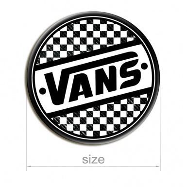 Vans Stickers Circle Silicone Final Flags Black 2 pcs