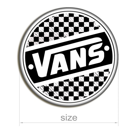 Vans Stickers Circle Silicone Final Flags White 2 pcs