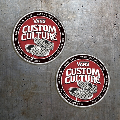 Vans Silicone Stickers Custom Culture 2 pcs