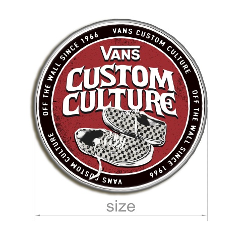 Vans Silicone Stickers Custom Culture 2 pcs