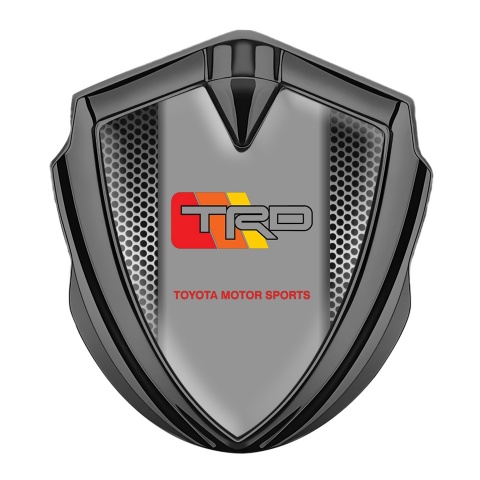 Toyota TRD Bodyside Emblem Self Adhesive Graphite Light Mesh Racing Logo