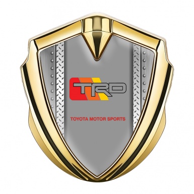 Toyota TRD Emblem Self Adhesive Gold Metallic Frame Racing Logo