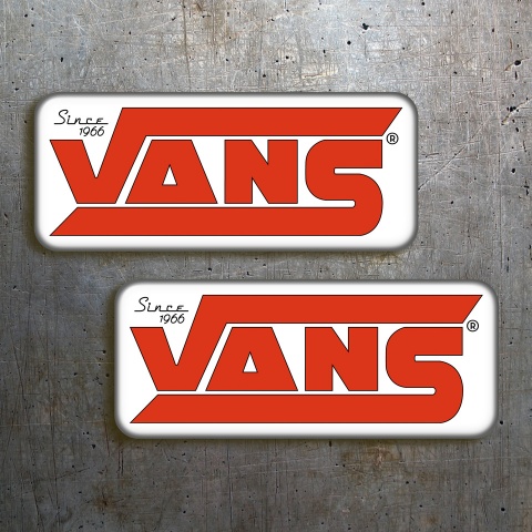 Vans Stickers Silicone Since 1966 2 pcs