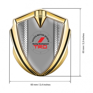 Toyota Emblem Car Badge Gold Industrial Panels Round Logo Variant