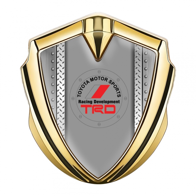 Toyota Emblem Car Badge Gold Industrial Panels Round Logo Variant