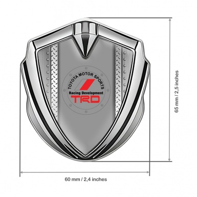 Toyota Emblem Car Badge Silver Industrial Panels Round Logo Variant