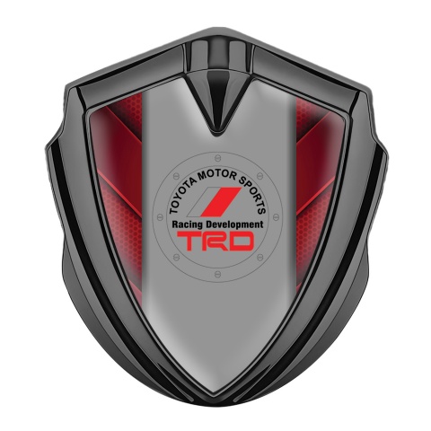 Toyota Fender Emblem Badge Graphite Red Hex Panels Circle Logo Edition