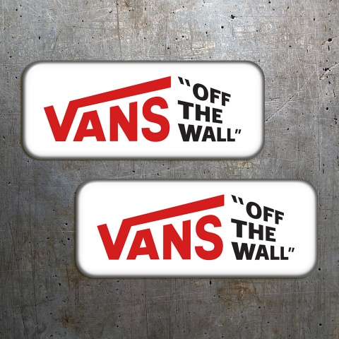 Vans Off The Wall Silicone Stickers 2 pcs