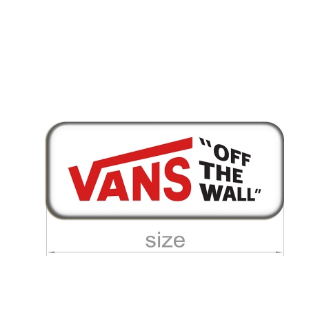 Vans Off The Wall Silicone Stickers 2 pcs