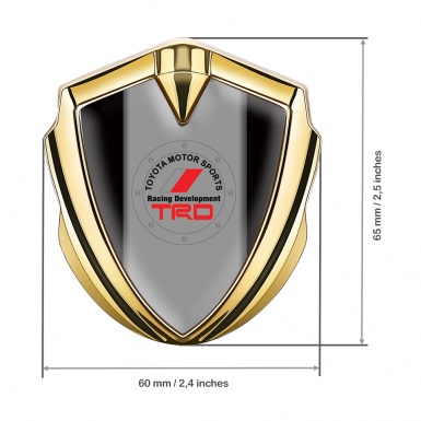 Toyota Bodyside Emblem Badge Gold Black Noir Red Logo Edition