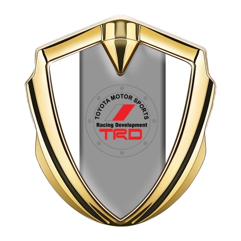 Toyota Bodyside Emblem Self Adhesive Gold Pearly White Red Logo Motif