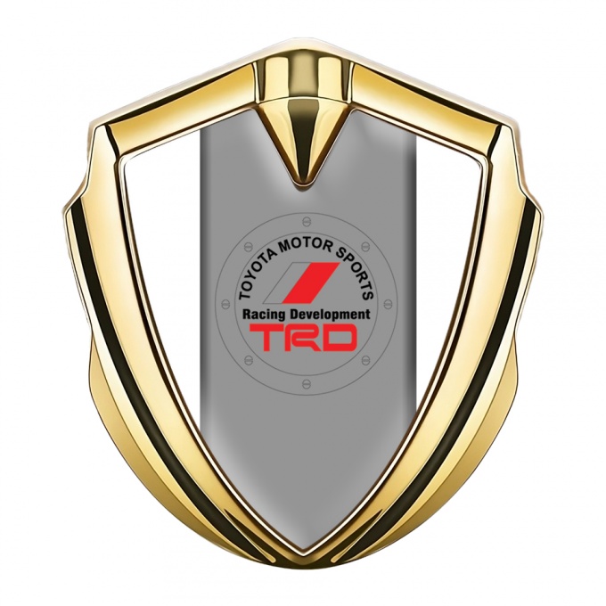 Toyota Bodyside Emblem Self Adhesive Gold Pearly White Red Logo Motif
