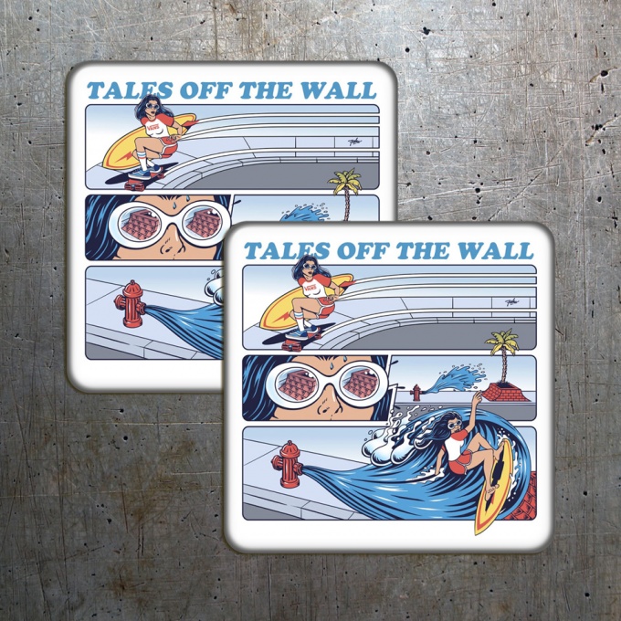 Vans Silicone Stickers Tales Off The Wall Artwork 2 pcs